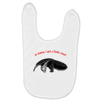 At Times I Get A Little Cruel ∆ Nihilist Anteater Design Baby Bibs | Artistshot