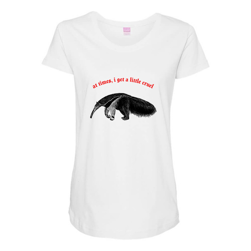 At Times I Get A Little Cruel ∆ Nihilist Anteater Design Maternity Scoop Neck T-shirt by methadelphi | Artistshot