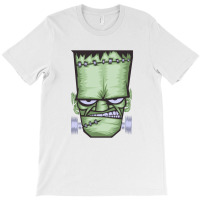 Scary Frankenstein Halloween Tee Pink T-shirt | Artistshot