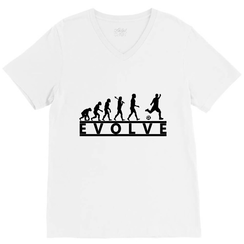 Soccer  Evolve V-Neck Tee by woskisedani | Artistshot