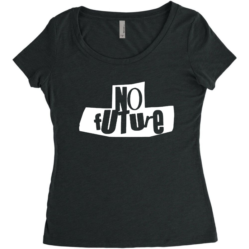 No Future Women's Triblend Scoop T-shirt by Baltymore | Artistshot