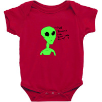 Thanks For Beliving In Me Alien Baby Bodysuit | Artistshot