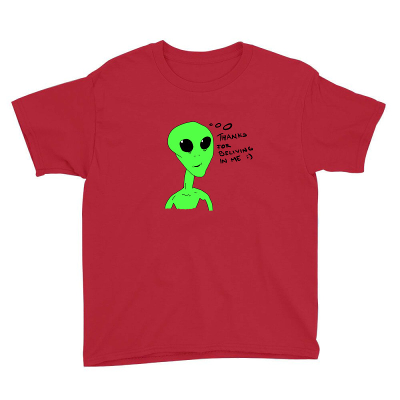 Thanks For Beliving In Me Alien Youth Tee by Chiks | Artistshot