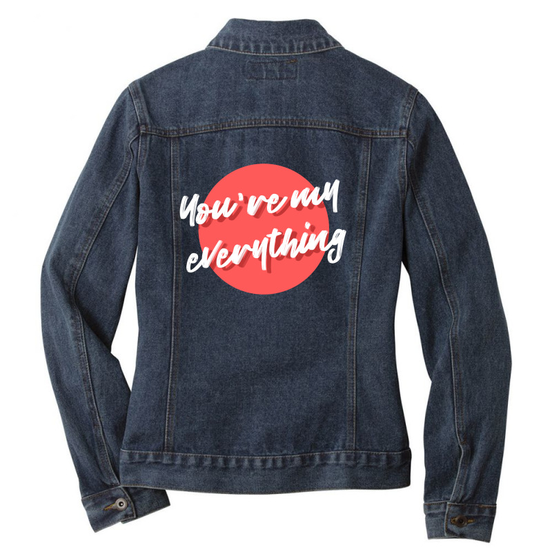 You're My Valentine Ladies Denim Jacket by wahidin77 | Artistshot