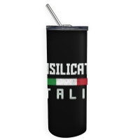 Basilicata Italia Italy Typography Design Skinny Tumbler | Artistshot