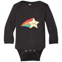 I Tried Shooting Star Award Participation Award Joke Long Sleeve Baby Bodysuit | Artistshot