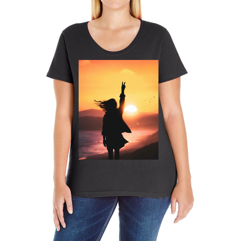 Freedom (2) Ladies Curvy T-shirt | Artistshot