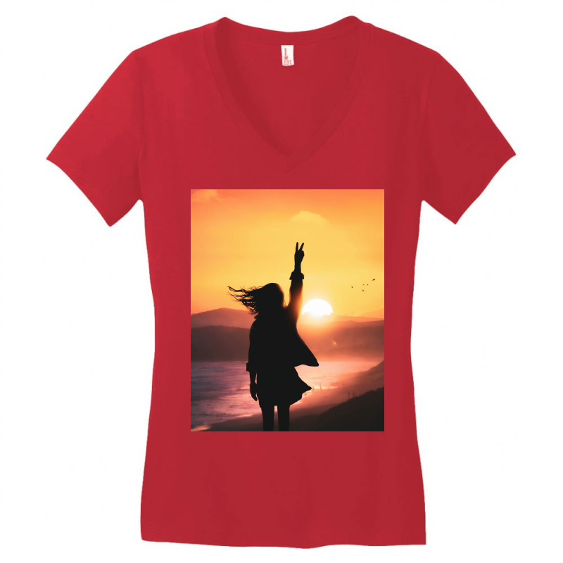 Freedom (2) Women's V-neck T-shirt | Artistshot