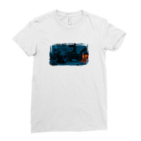 Accompanied By A Fire Stove Ladies Fitted T-shirt | Artistshot