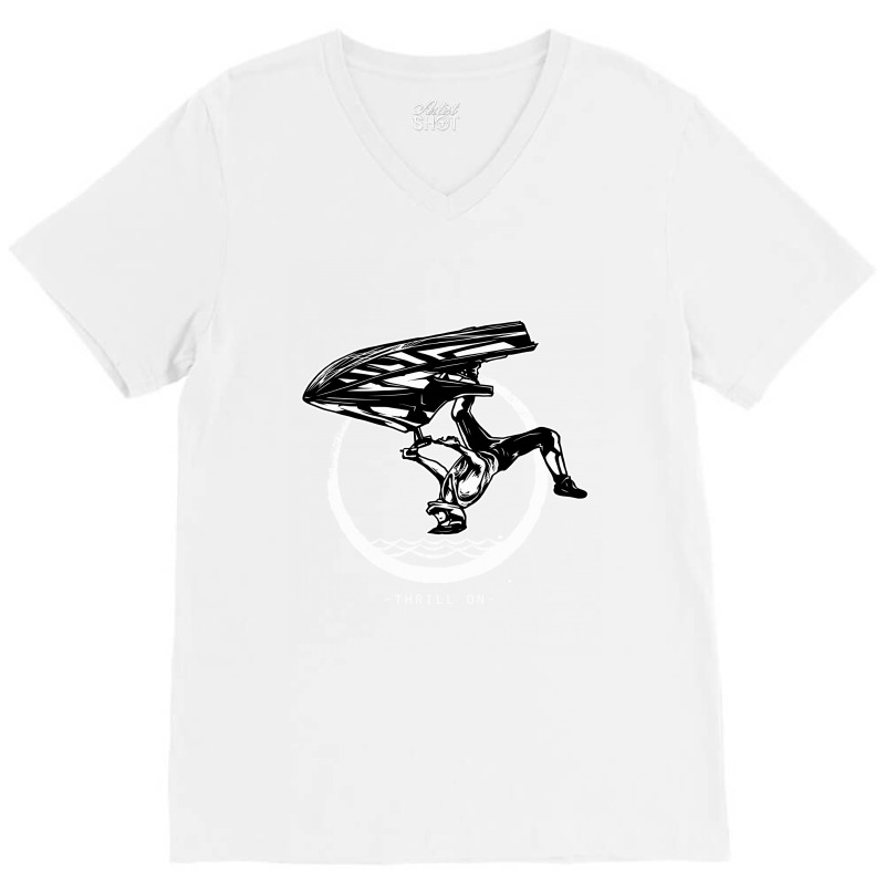 Backflip Jet Ski V-neck Tee | Artistshot