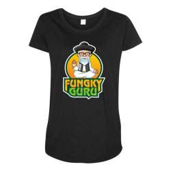 funky guru Maternity Scoop Neck T-shirt | Artistshot