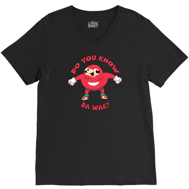 Ugandan Knuckles Do You Know Da Wae V-Neck Tee by tshiart | Artistshot