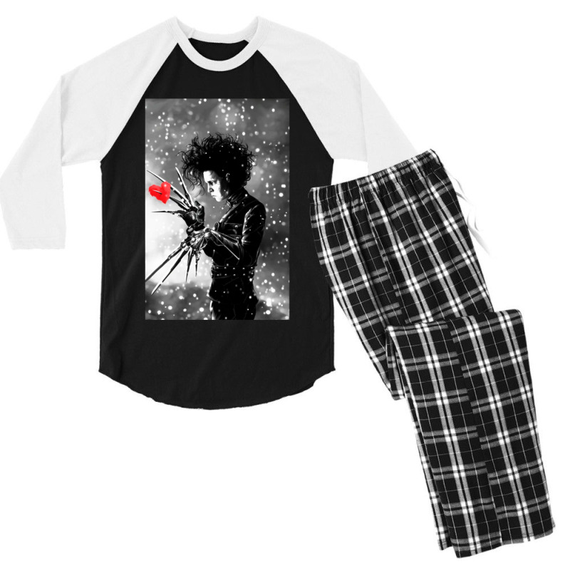 Paper Hearts Men's 3/4 Sleeve Pajama Set | Artistshot