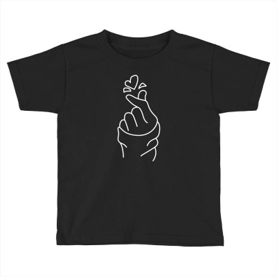 Finger Heart Toddler T-shirt Designed By Fahmifutri17