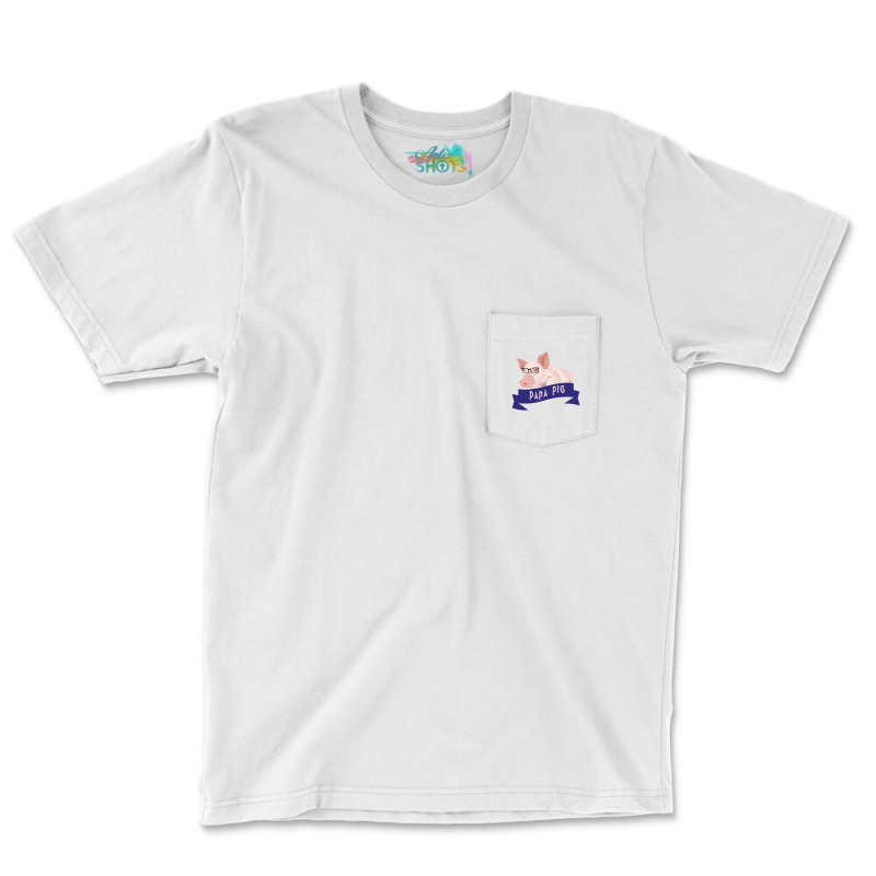 Papa Pig Pocket T-shirt | Artistshot