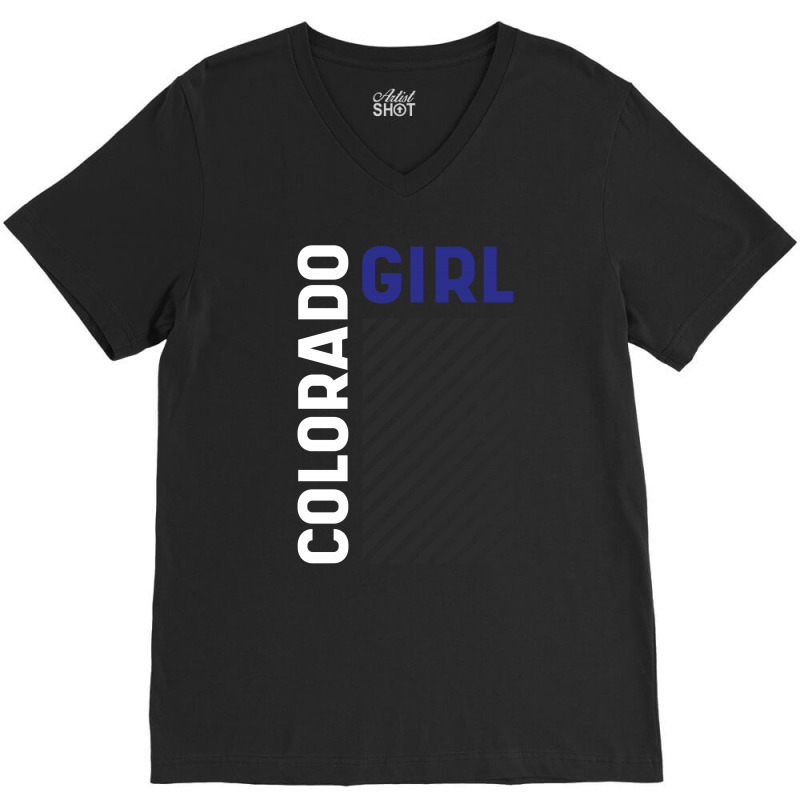 Colorado Girl - Girl States Gift V-neck Tee | Artistshot
