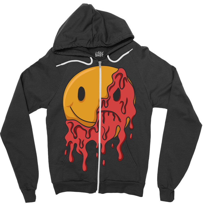 Melt Emotions Zipper Hoodie by SamKal | Artistshot