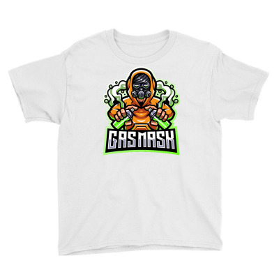 Gas Mask Youth Tee Designed By Lyaart