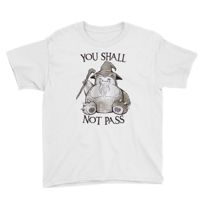 You Shall Not Pass Youth Tee Designed By Nerdyshop