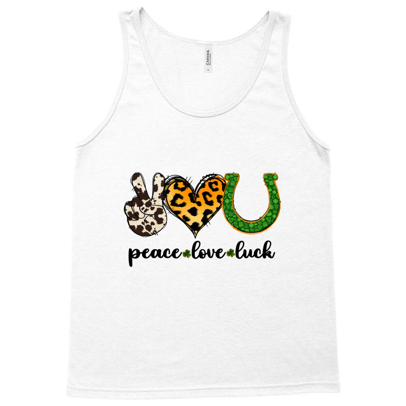 Peace Love Luck, Tank Top | Artistshot