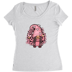 Valentine Gnome Girl Women's Triblend Scoop T-shirt | Artistshot