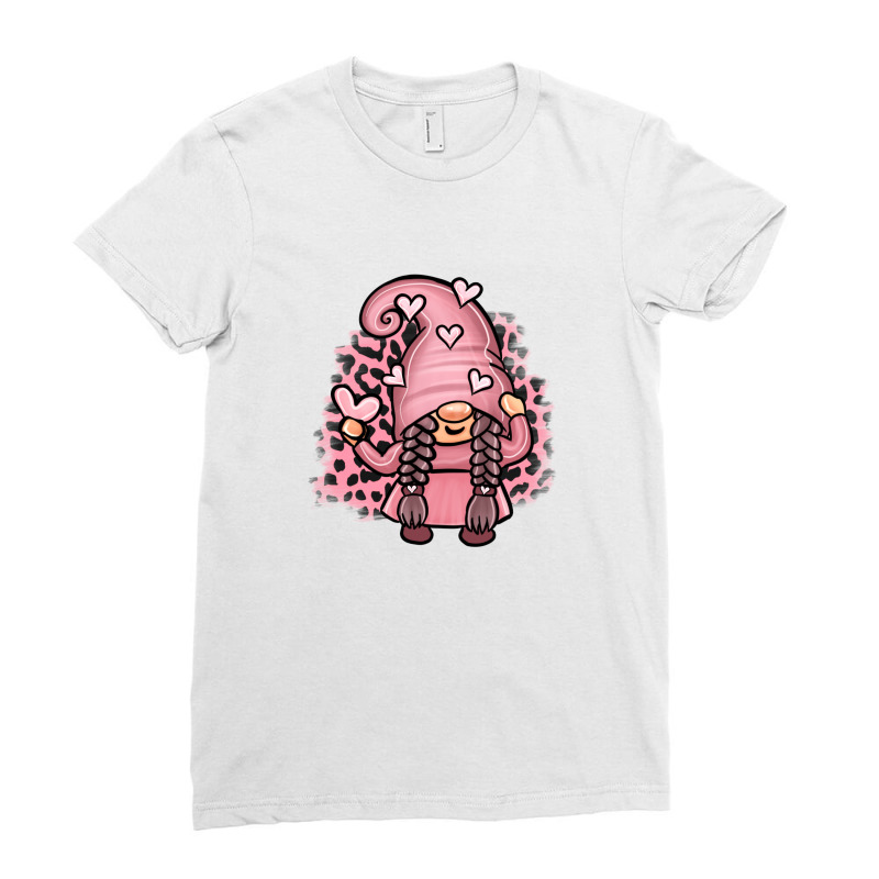 Valentine Gnome Girl Ladies Fitted T-shirt | Artistshot
