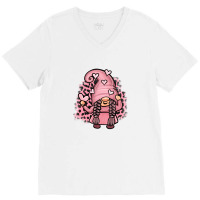 Valentine Gnome Girl V-neck Tee | Artistshot