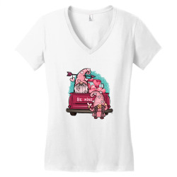 Valentine's Day Gnomes Be Mine Women's V-Neck T-Shirt | Artistshot