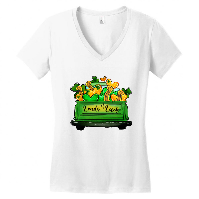 Loads Of Luck Women's V-Neck T-Shirt by Apollo | Artistshot