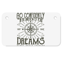 Directions Of Your Dreams 1 Motorcycle License Plate | Artistshot