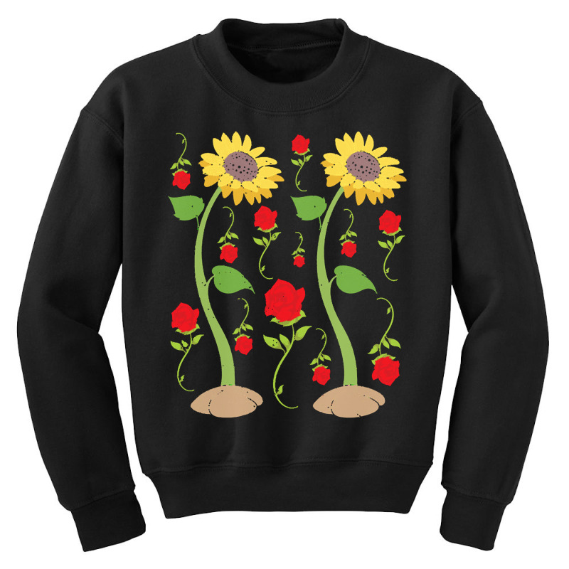 Botanical T  Shirt Floral Nature Sunflowers Garden Flowers Roses Botan Youth Sweatshirt by wlowe820 | Artistshot