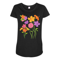 Botanical T  Shirt Gardener Floral Wildflowers Flower Blossoms Botanic Maternity Scoop Neck T-shirt | Artistshot