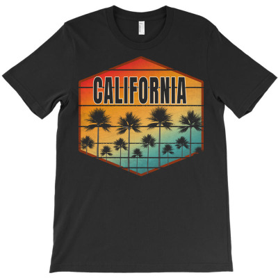 California T  Shirtcalifornia Sunset Palm Trees Summer T  Shirt T-shirt Designed By Boris Raynor