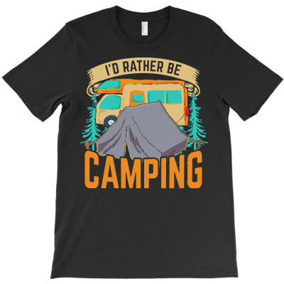 Camping T  Shirt Caravan Outdoor Camper Campsite Nature Camping T  Shi T-shirt Designed By Boris Raynor