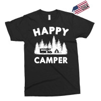 Camping T  Shirt Happy Camper Motorhome Tent Forest Gift T  Shirt Exclusive T-shirt | Artistshot