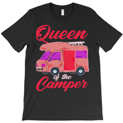 Camping T  Shirt Nature Queen Outdoor Camp Funny Camper Camping T  Shi T-shirt Designed By Boris Raynor