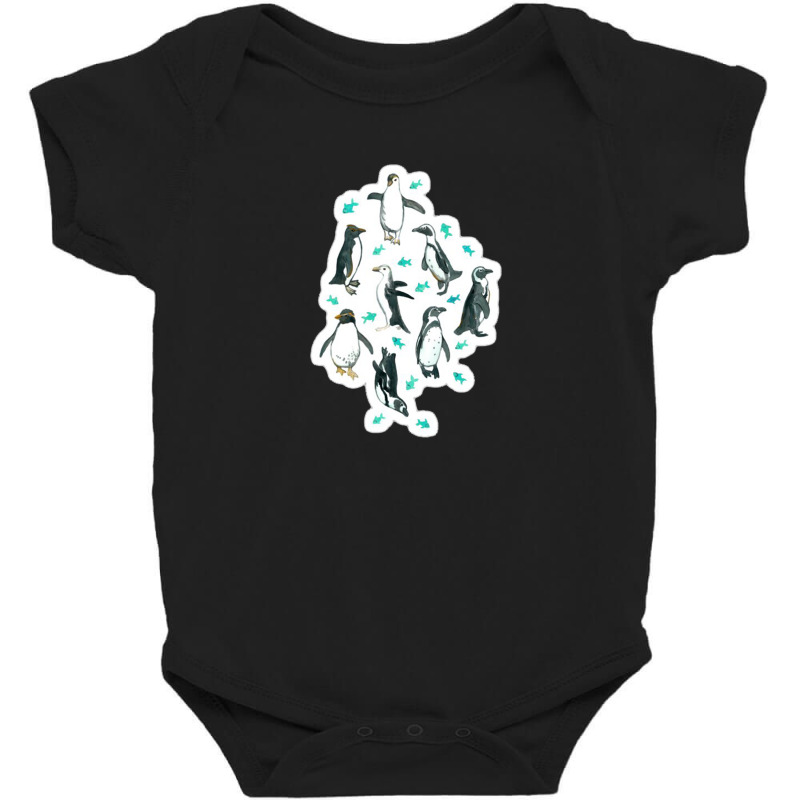 Luminescent Rainbow Jellyfish On Navy Blue 32839627 Baby Bodysuit | Artistshot