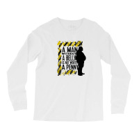 A Man Without A Belly Is Not Worth A Penny Long Sleeve Shirts | Artistshot