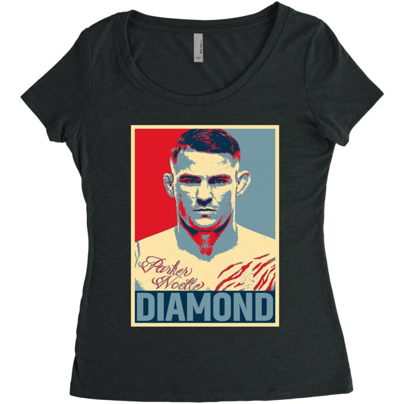 Dustin Poirier Diamond Women's Triblend Scoop T-shirt by Azura Store | Artistshot