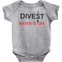 Divest Water Is Life Baby Bodysuit | Artistshot