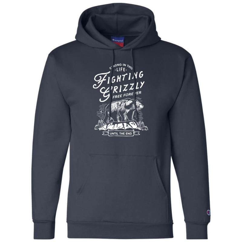 Fighting Grizzly Champion Hoodie by Chiks | Artistshot