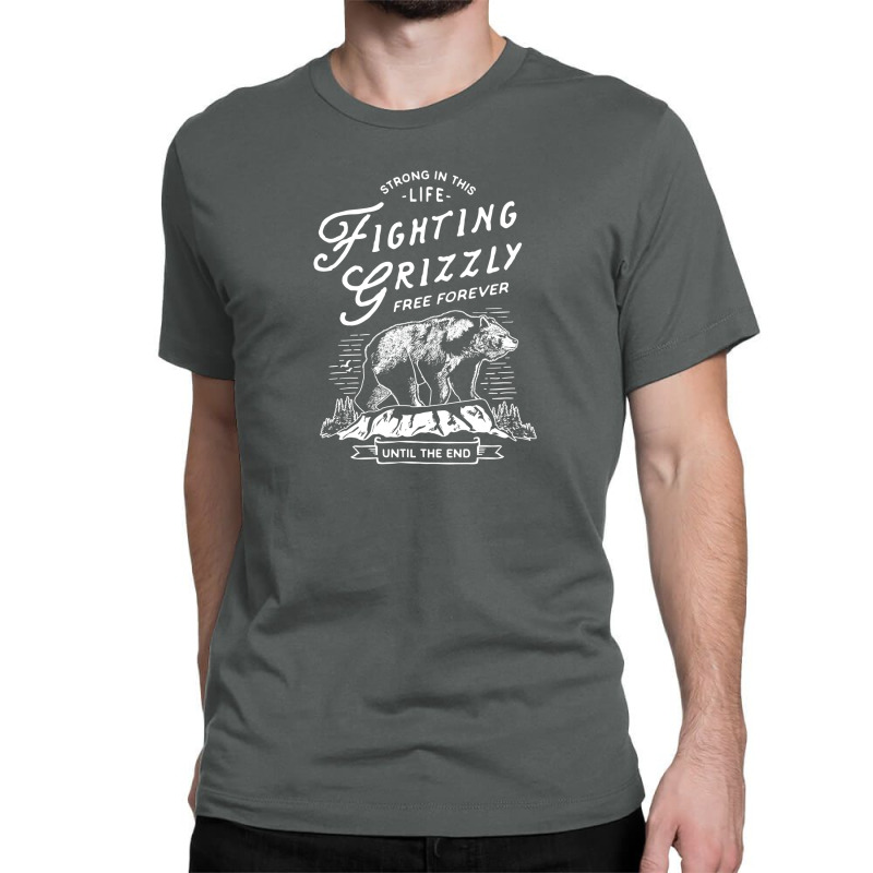 Fighting Grizzly Classic T-shirt by Chiks | Artistshot