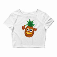 Cute Pineapple Cartoon Crop Top | Artistshot