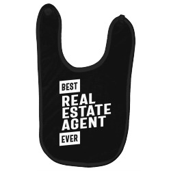 Best Real Estate Agent Job Title Gift Baby Bibs | Artistshot