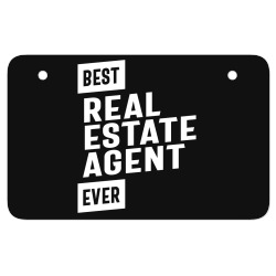 Best Real Estate Agent Job Title Gift ATV License Plate | Artistshot