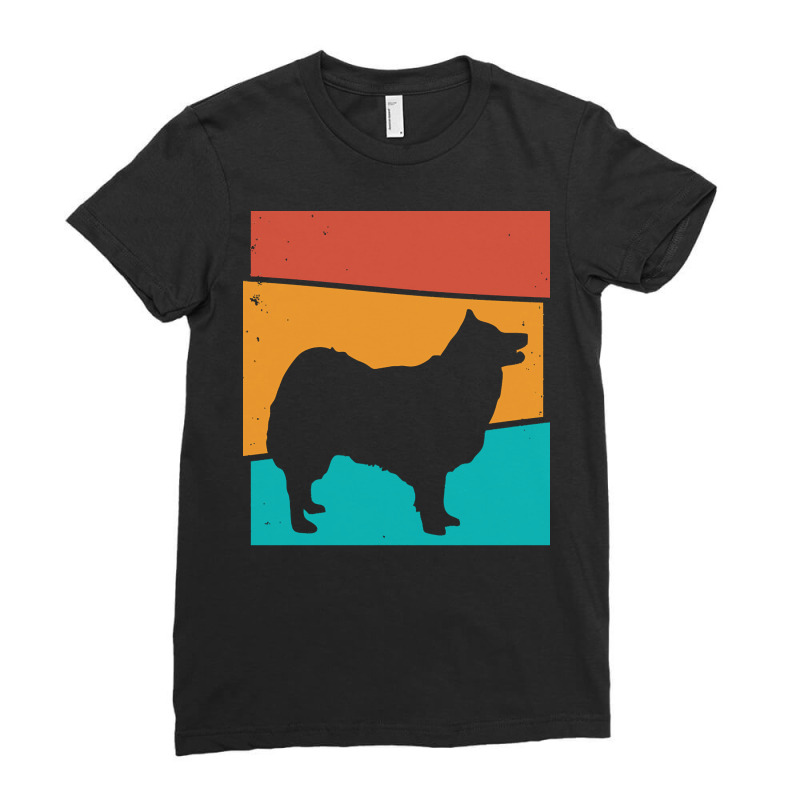 Icelandic T  Shirt Retro Dog Icelandic Sheepdog T  Shirt Ladies Fitted T-Shirt by kokojudo | Artistshot