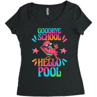 Goodbye School Hello Pool T  Shirt Goodbye School Hello Pool T  Shirtb Women's Triblend Scoop T-shirt | Artistshot