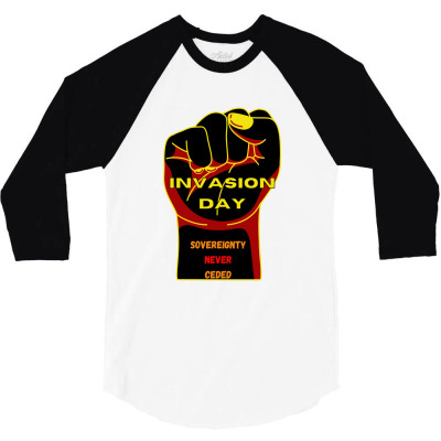 Invasion Day Meme 3/4 Sleeve Shirt Designed By Vonicor