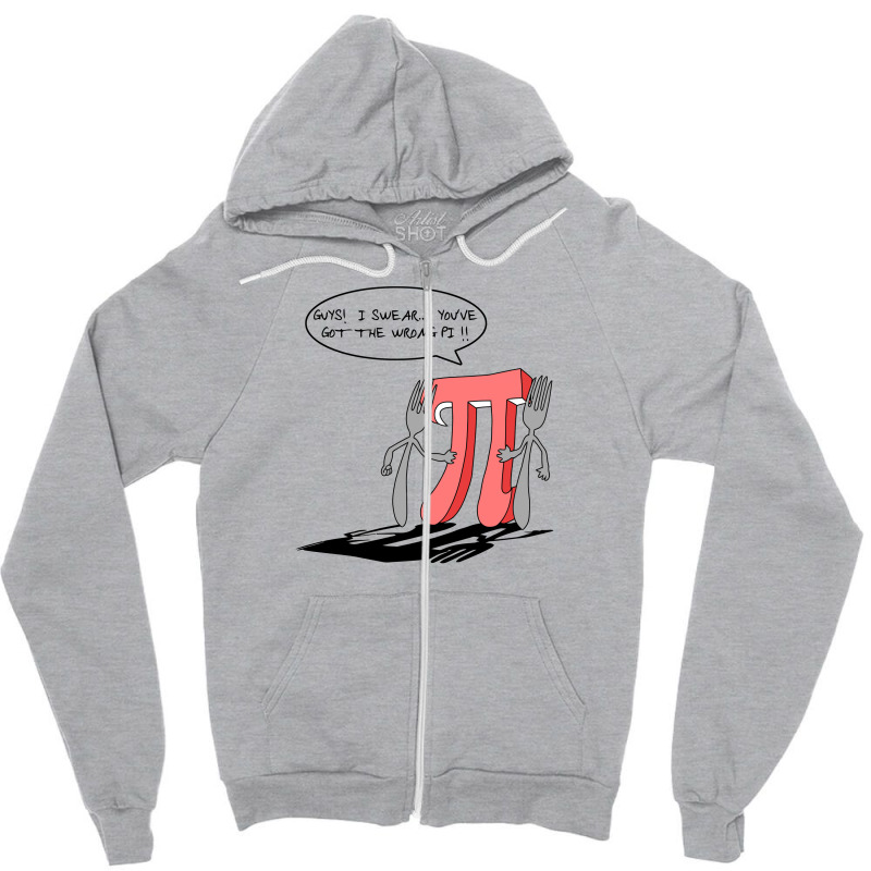 Pi Math Trouble Zipper Hoodie | Artistshot