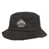 Vintage Spaceship Earth With Distressed Bucket Hat | Artistshot